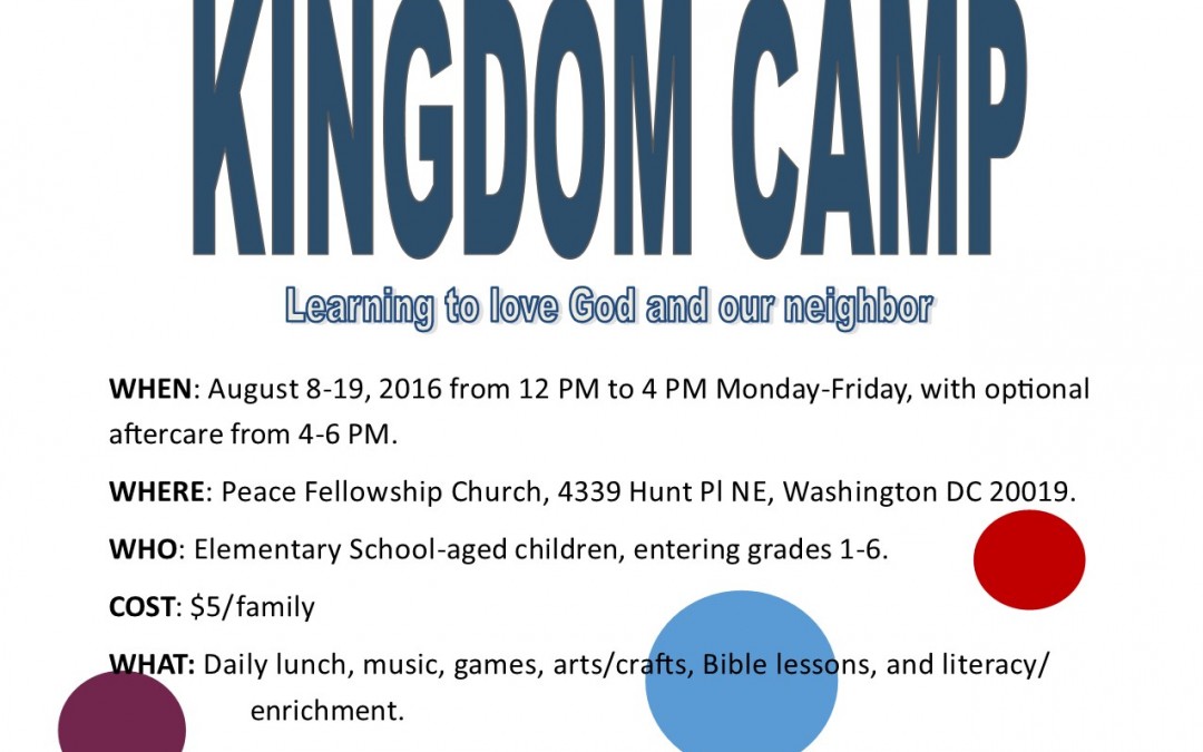 Register for Kingdom Camp Now!